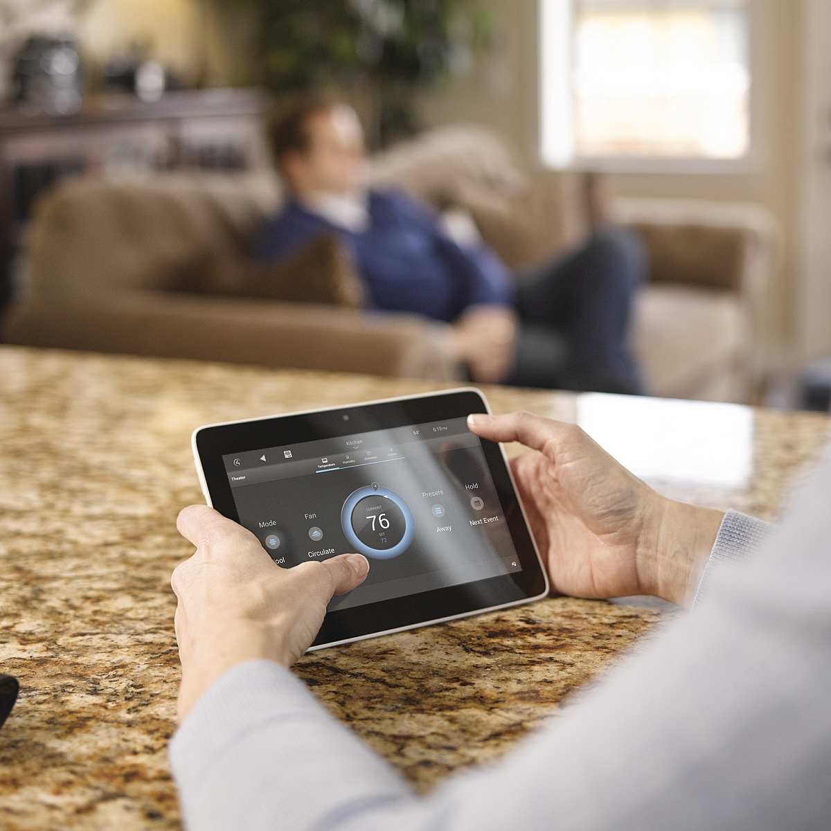 smart home ipad control 4 in use