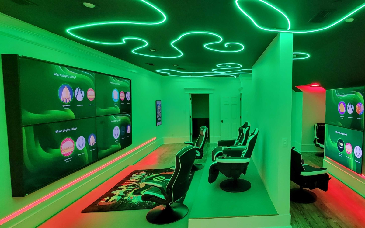 custom lighting gaming room