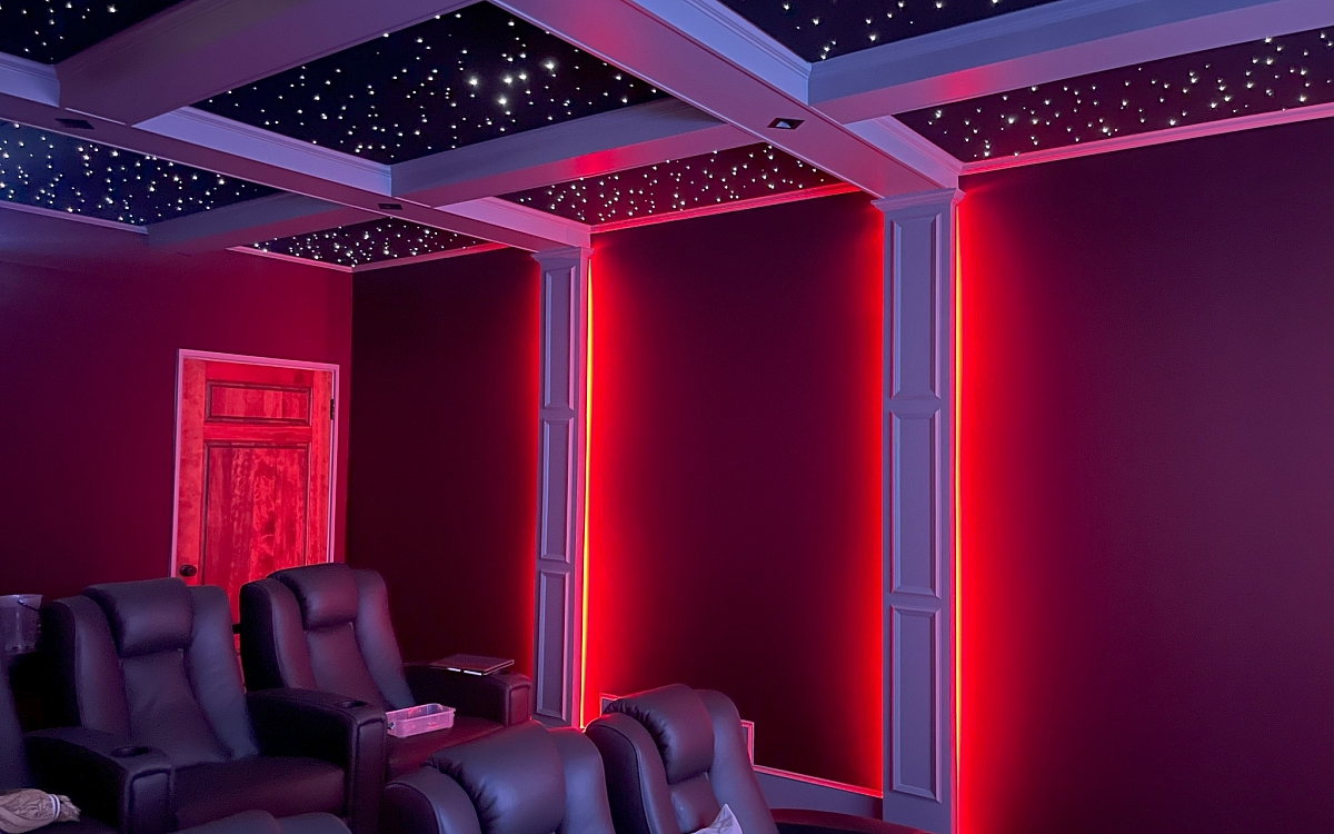 pickler custom home theater lighting starry ceiling