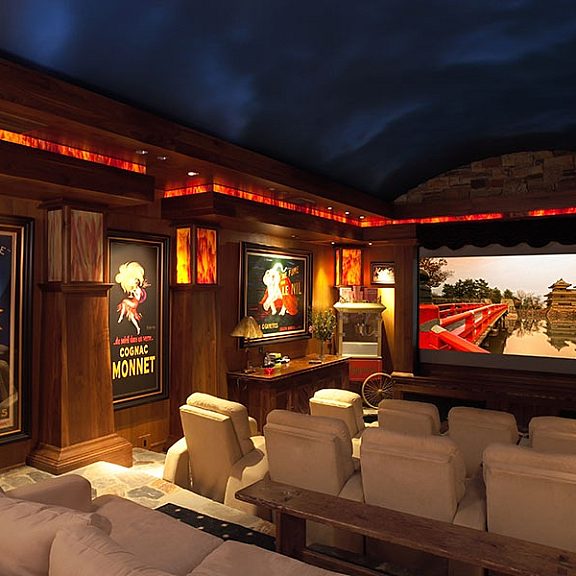 Kinetics Fabrics Acousti Graphix home theater