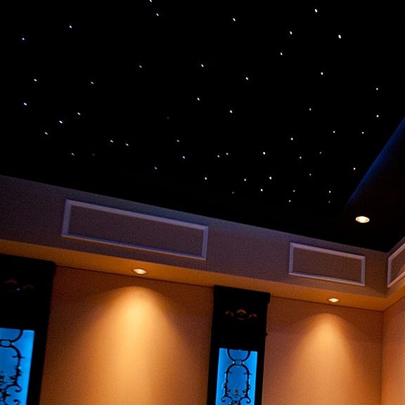 Kinetics starfield ceiling home theater