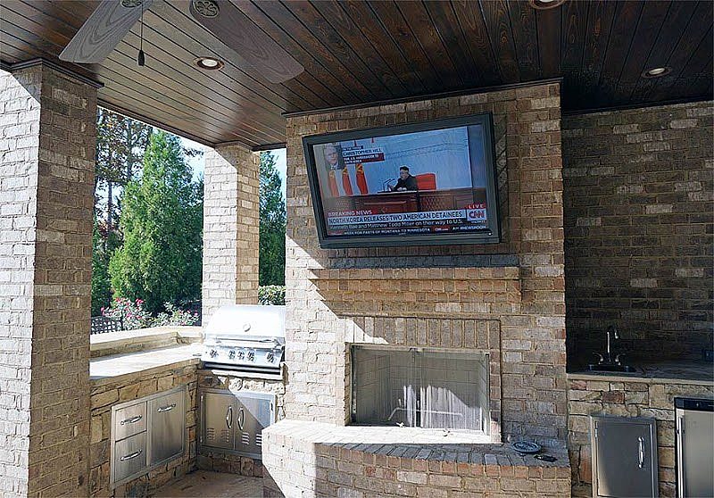 Sunbrite tv covered out4door patio